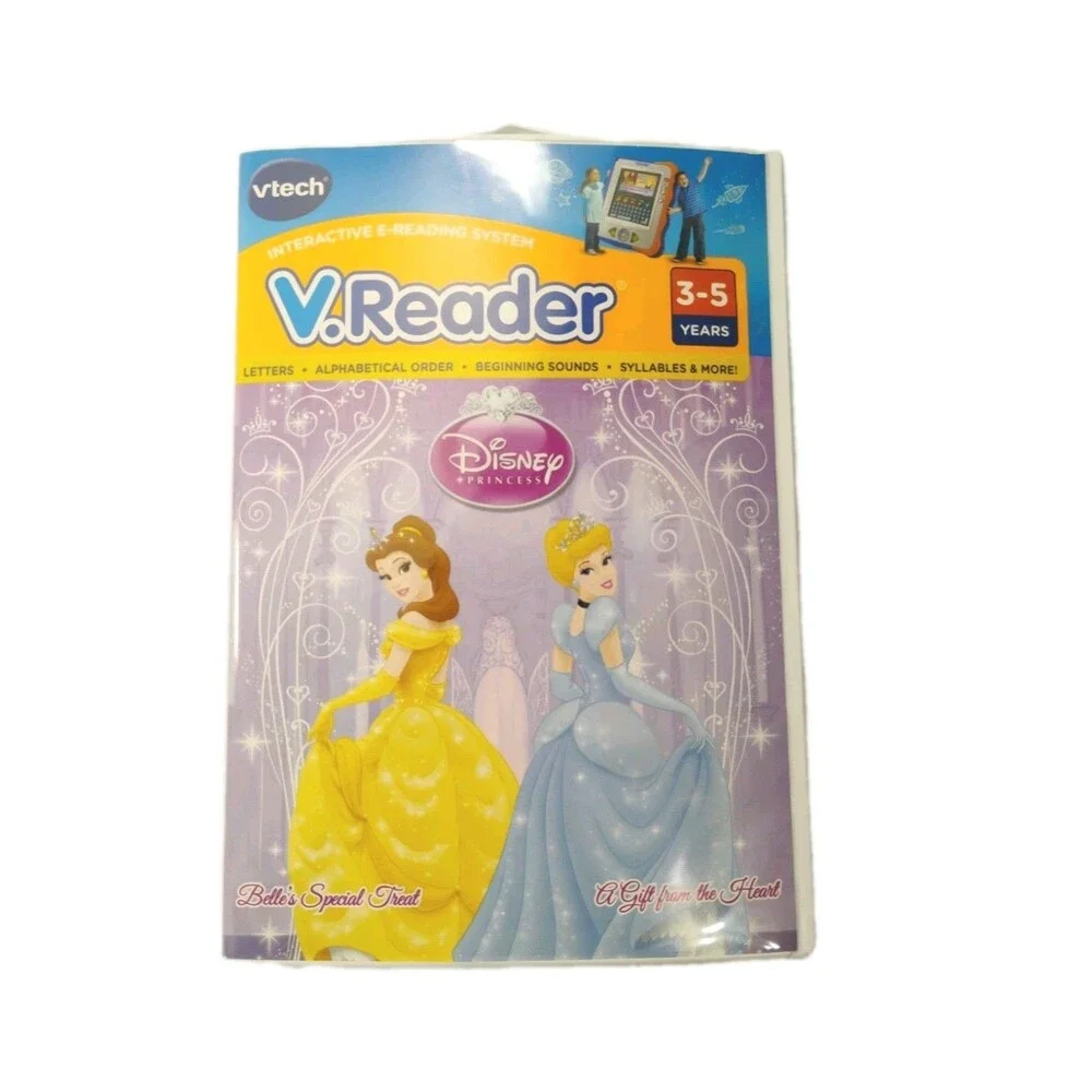 Vtech V.Reader Disney Princess A Gift from the Heart and Belle's Special Treat